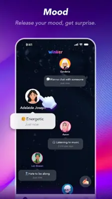 Winker- Live Chat & Friends android App screenshot 4